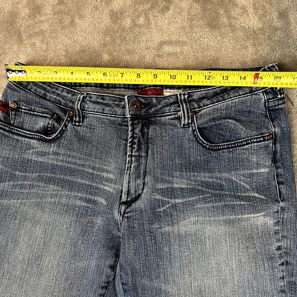 Vintage Y2K Parasuco Jeans Womens 33 Low Rise Bootcut Grunge Clubwear - Picture 7 of 8